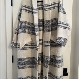 Isabel Marant Cream and Gray Women's Coat